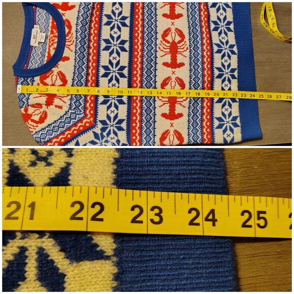 Vineyard Vines Lambswool Fair Isle Lobster Sweater Size XL - Picture 7 of 14